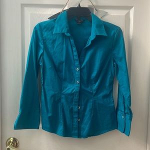 Banana Republic teal button shirt